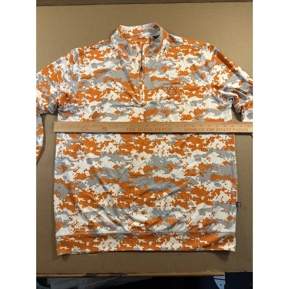Auburn Oaks Digital Camo 1/4 Zip Auburn University, Size Medium